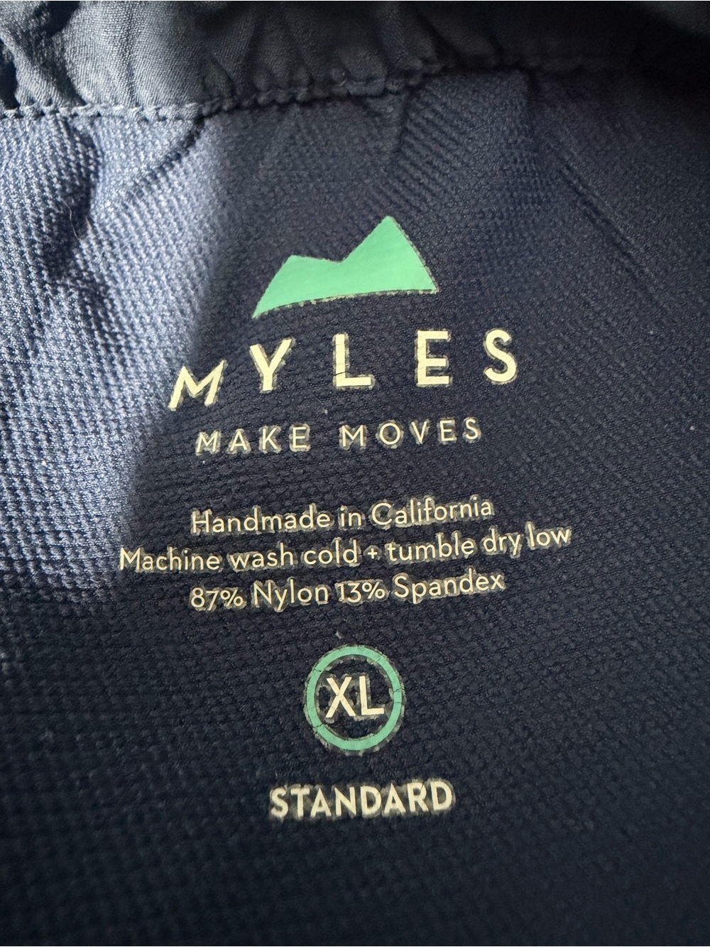 Myles Mens Navy Everyday Shorts - Size XL - Picture 3 of 8